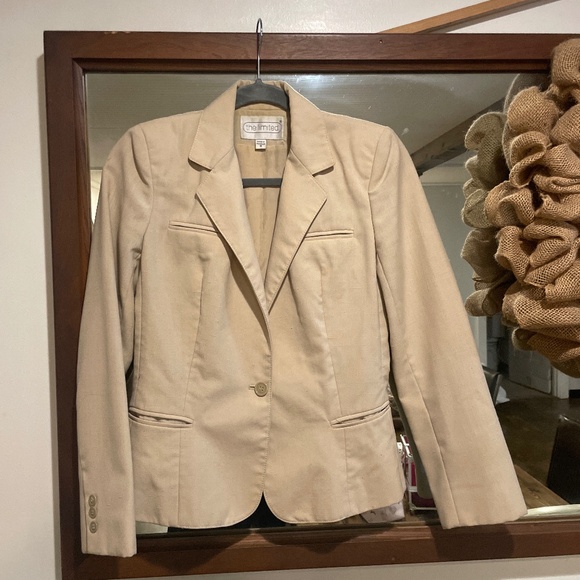The Limited Beige Blazer Size 6 - Picture 1 of 3